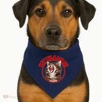 Funny Kittisaurus  USA-Made Doggie Bandana thumb 1