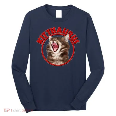 Funny Kittisaurus  Long Sleeve Shirt