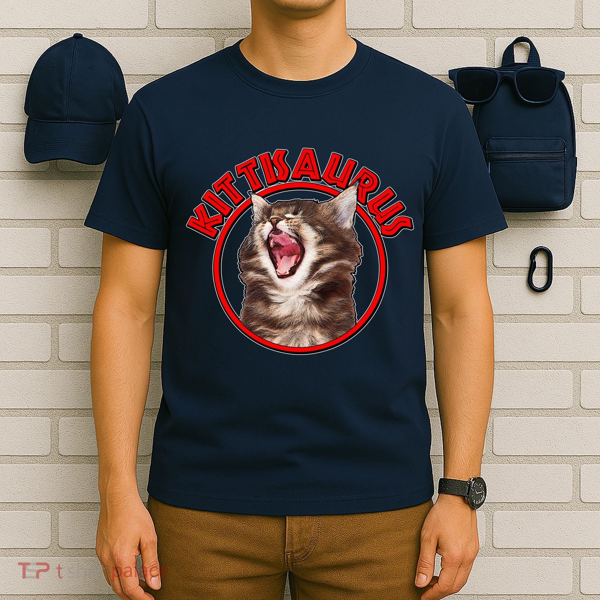 Funny Kittisaurus  T-Shirt