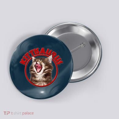 Funny Kittisaurus  Button