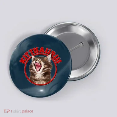 Funny Kittisaurus  Button