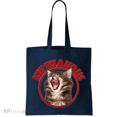 Funny Kittisaurus  Tote Bag