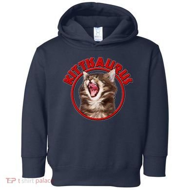 Funny Kittisaurus  Toddler Hoodie