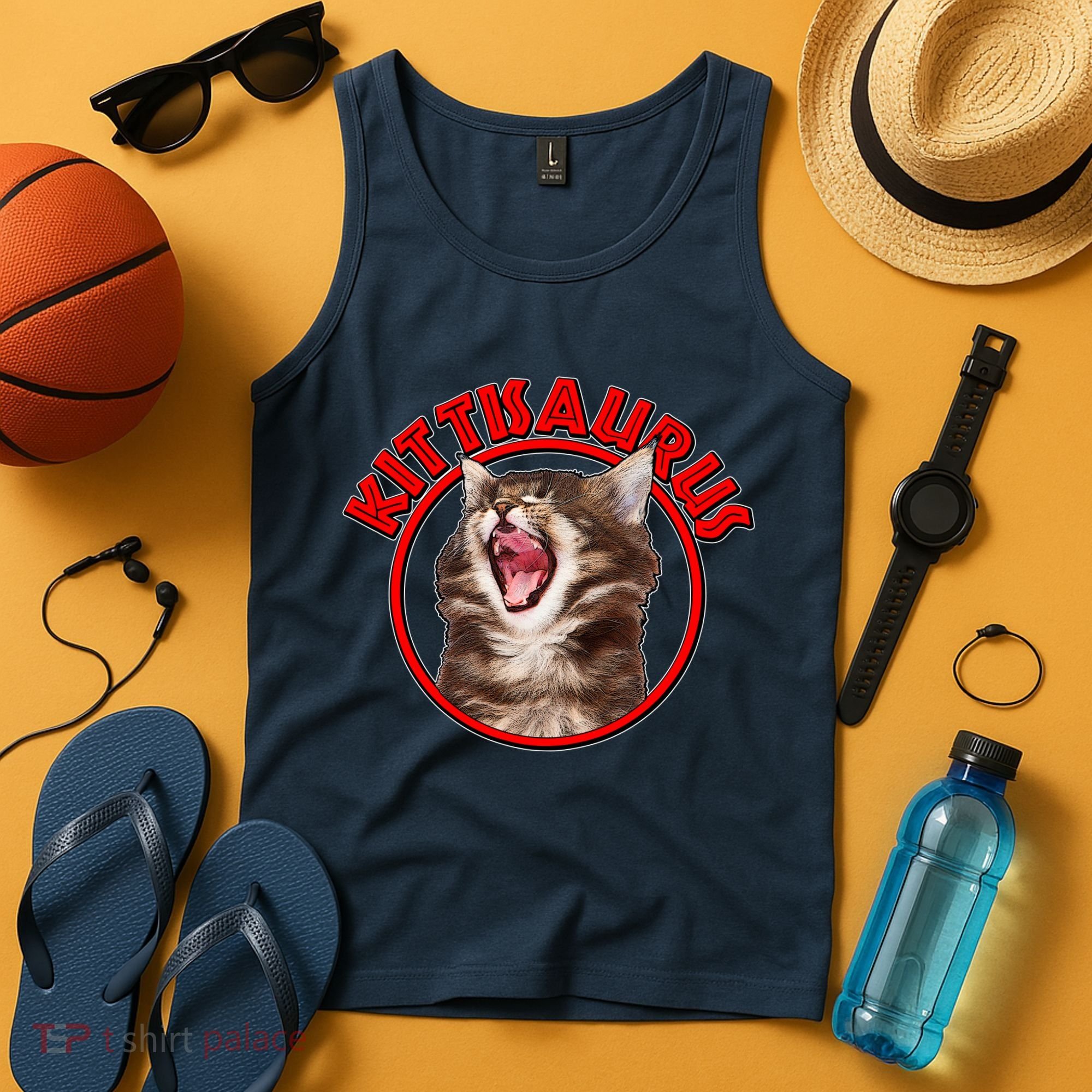 Funny Kittisaurus  Tank Top