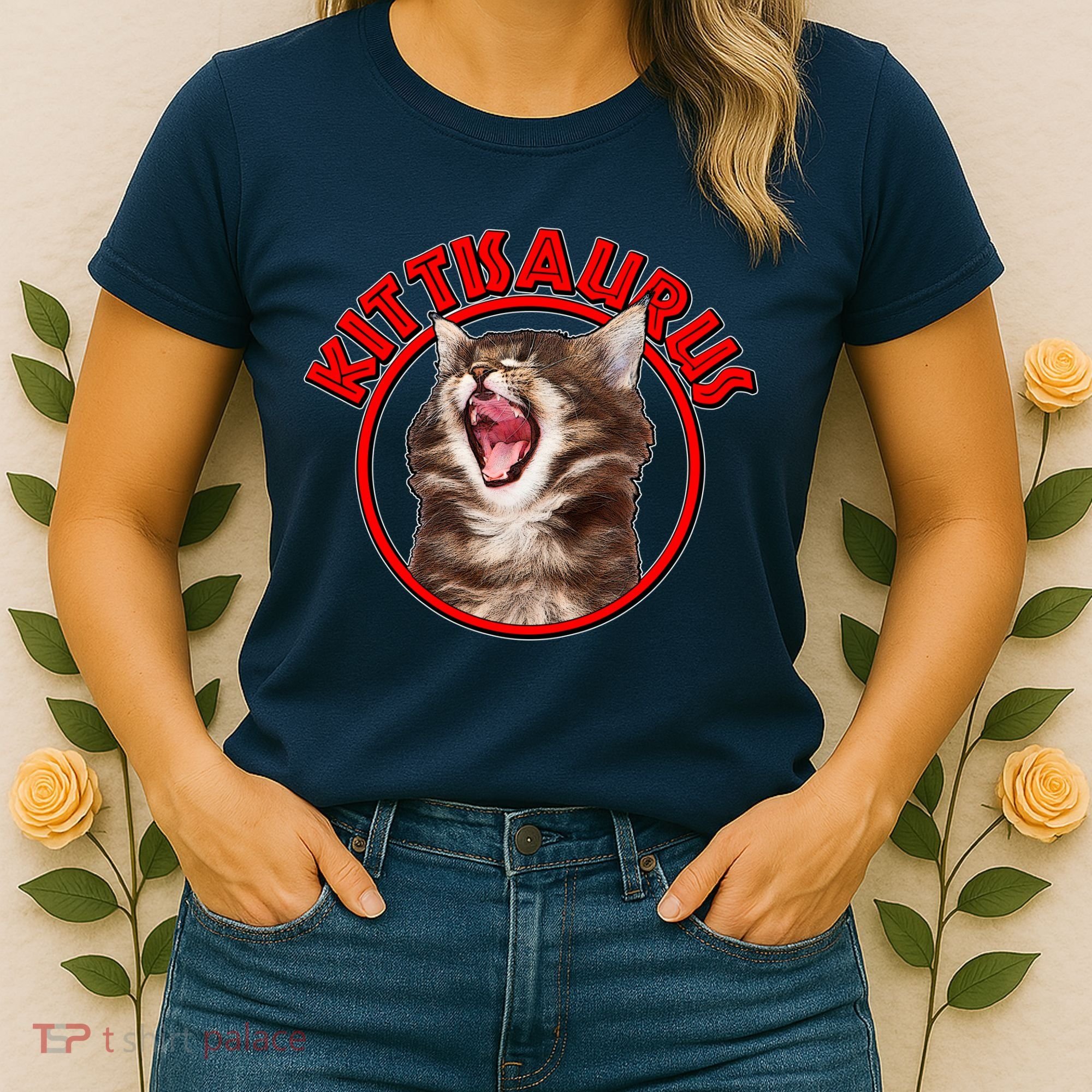 Funny Kittisaurus  Women's T-Shirt