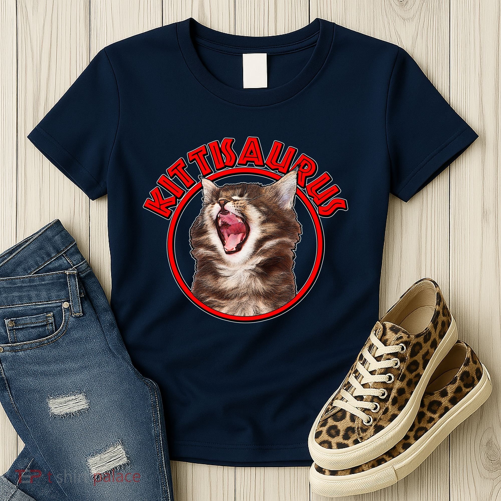 Funny Kittisaurus  Women's T-Shirt