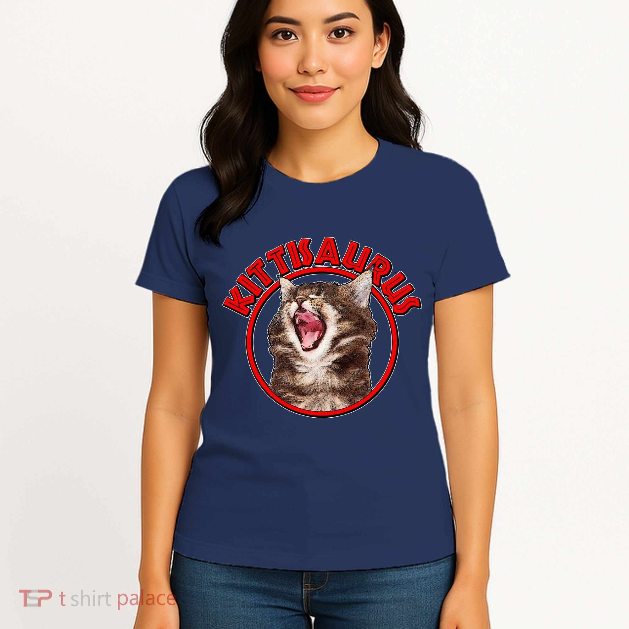 Funny Kittisaurus  Women's T-Shirt