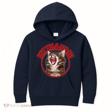 Funny Kittisaurus  Kids Hoodie