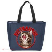 Funny Kittisaurus  Tote Bag thumb 0