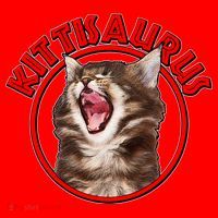 Funny Kittisaurus  Santa Hat thumb 1