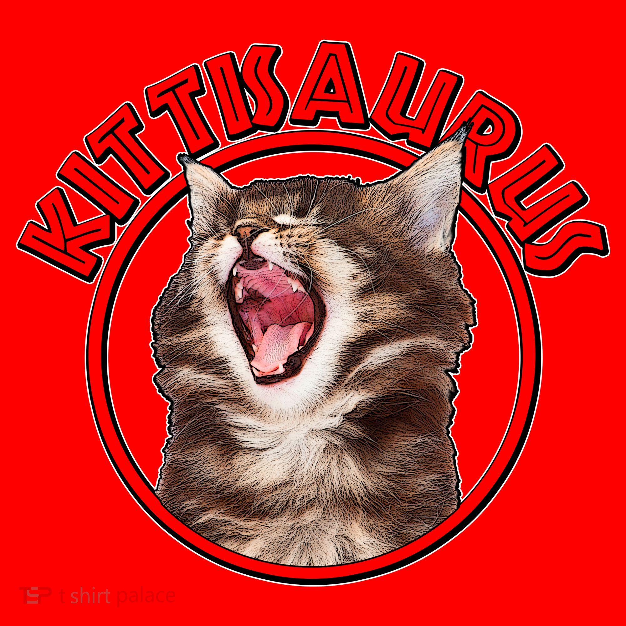 Funny Kittisaurus  Santa Hat