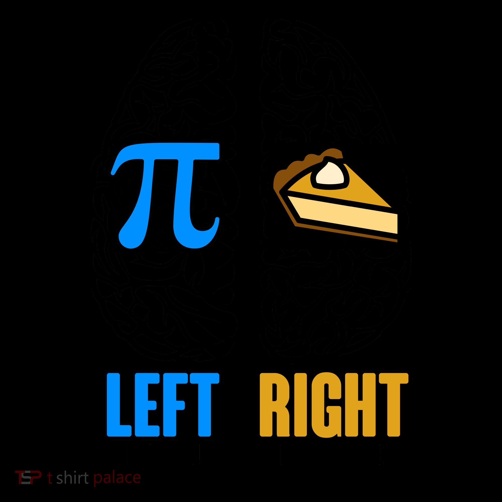 Funny Left Right Brain Pi Pie Coffee Mug