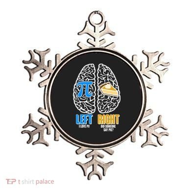 Funny Left Right Brain Pi Pie Ornament