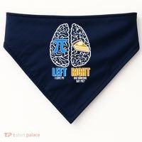 Funny Left Right Brain Pi Pie USA-Made Doggie Bandana thumb 0
