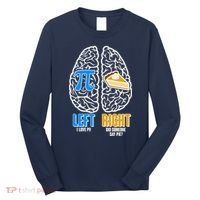 Funny Left Right Brain Pi Pie Long Sleeve Shirt thumb 0