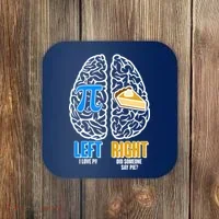 Funny Left Right Brain Pi Pie Coaster thumb 0
