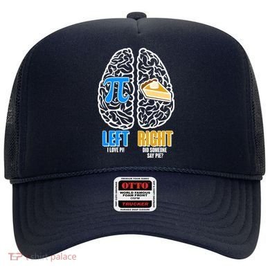 Funny Left Right Brain Pi Pie Hat