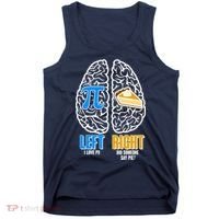 Funny Left Right Brain Pi Pie Tank Top thumb 0