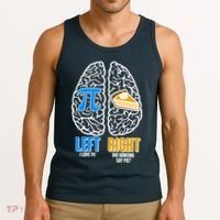 Funny Left Right Brain Pi Pie Tank Top thumb 3