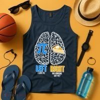 Funny Left Right Brain Pi Pie Tank Top thumb 4