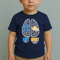 Funny Left Right Brain Pi Pie Toddler T-Shirt thumb 2