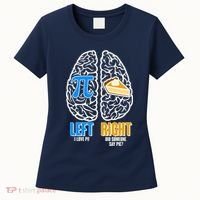 Funny Left Right Brain Pi Pie Women's T-Shirt thumb 0