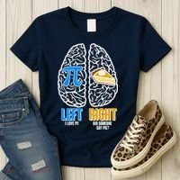 Funny Left Right Brain Pi Pie Women's T-Shirt thumb 3