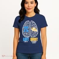 Funny Left Right Brain Pi Pie Women's T-Shirt thumb 4