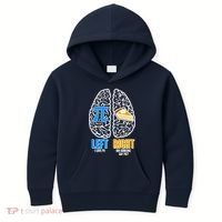 Funny Left Right Brain Pi Pie Kids Hoodie thumb 0