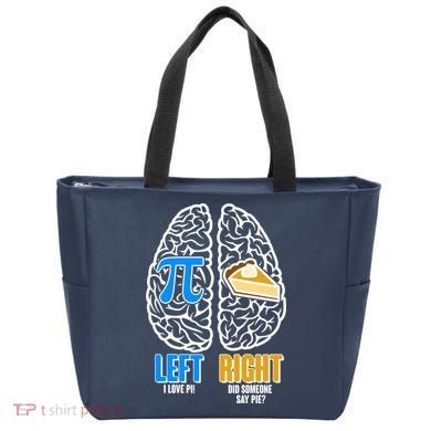 Funny Left Right Brain Pi Pie Tote Bag