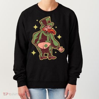 Funny Leprechaun Tattoo Women's Sweatshirt