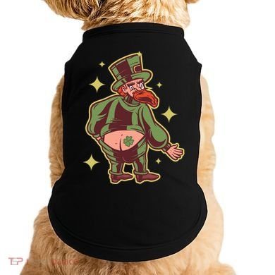 Funny Leprechaun Tattoo Doggie Tank