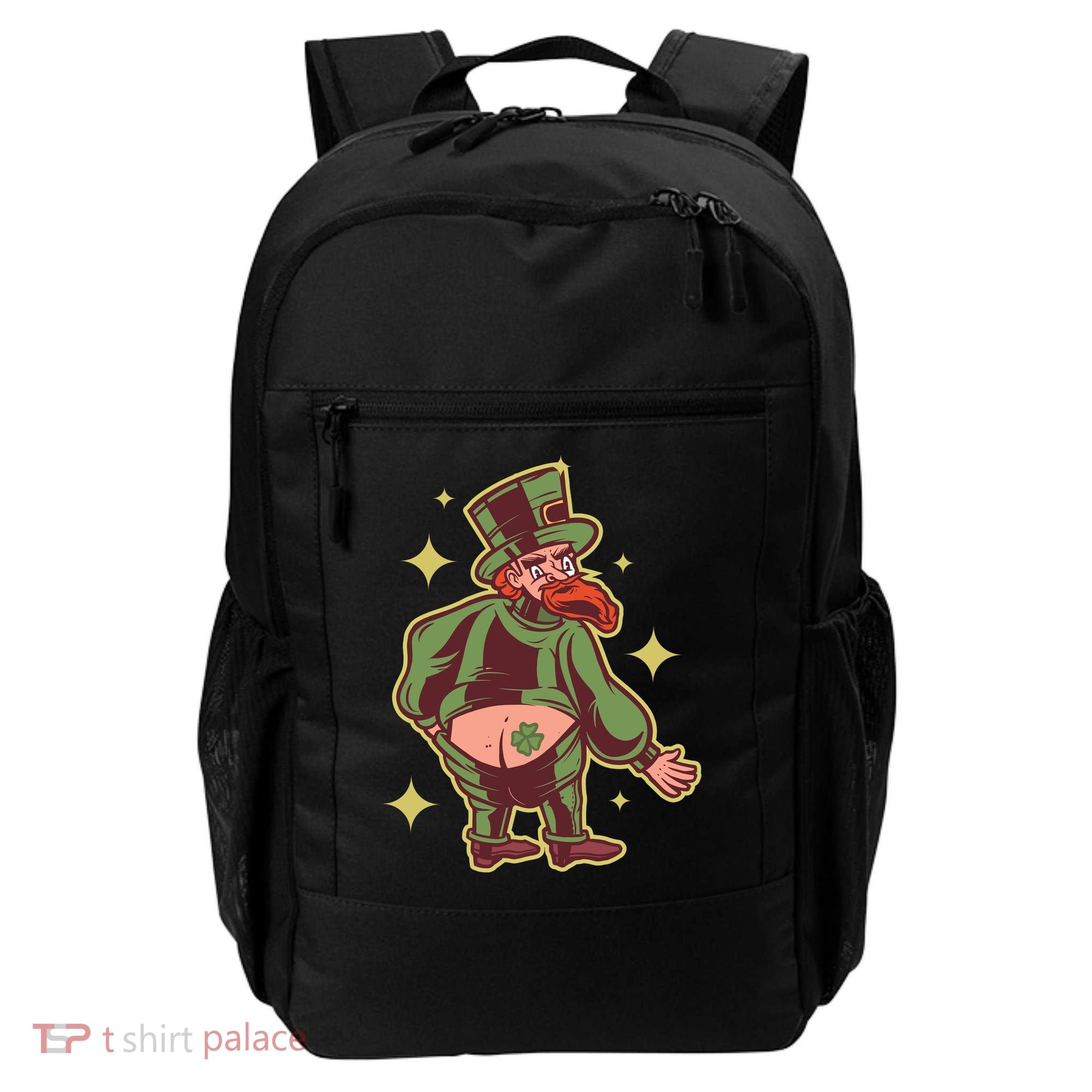 Funny Leprechaun Tattoo Backpack