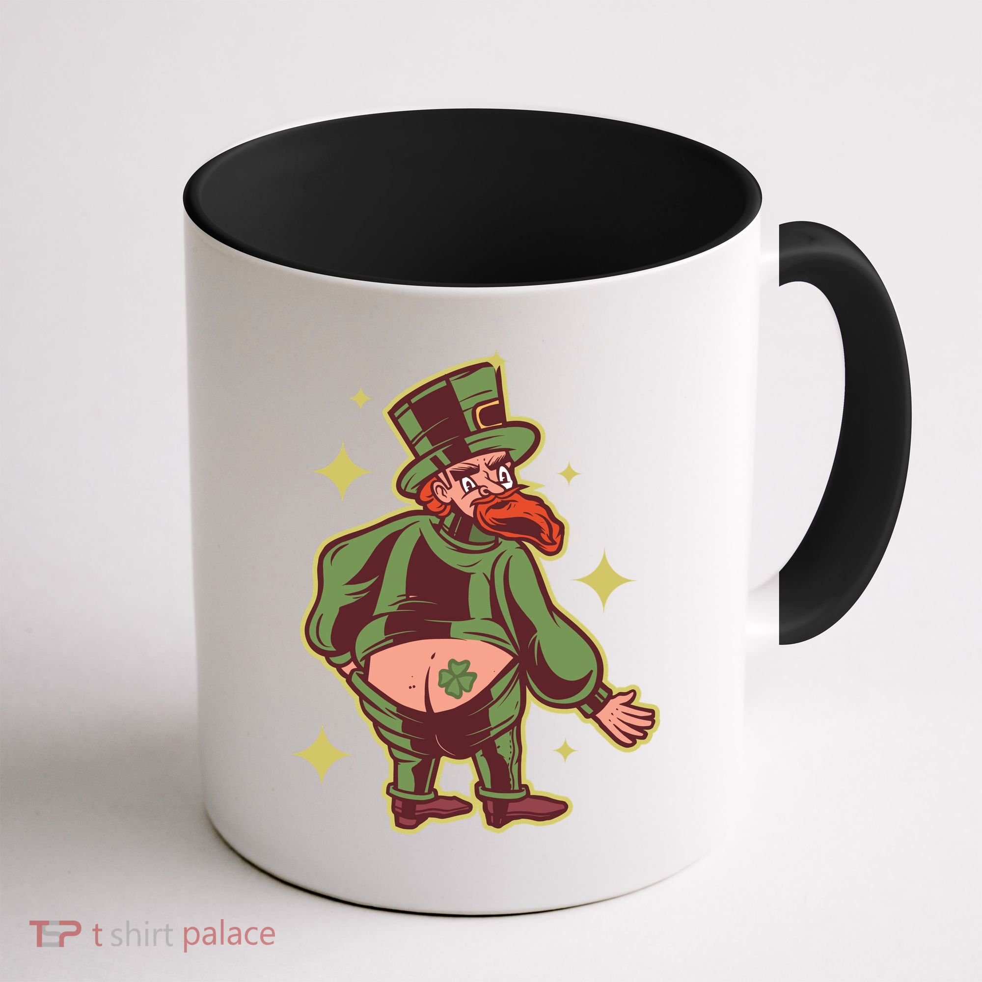 Funny Leprechaun Tattoo Coffee Mug