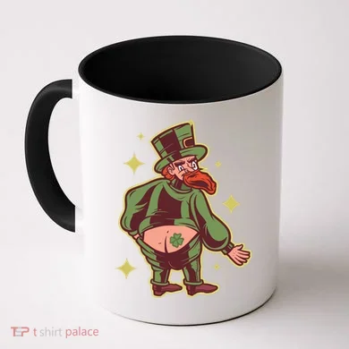 Funny Leprechaun Tattoo Coffee Mug