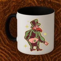 Funny Leprechaun Tattoo Coffee Mug thumb 2