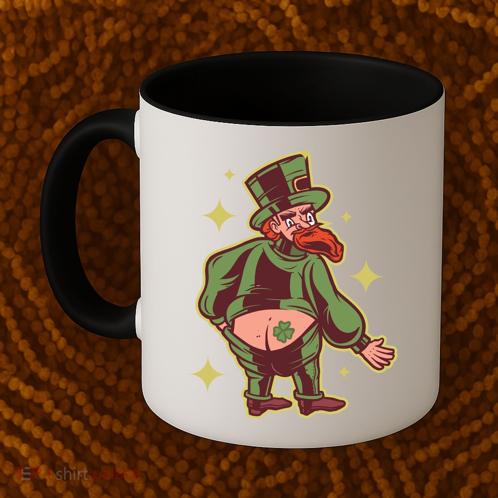 Funny Leprechaun Tattoo Coffee Mug