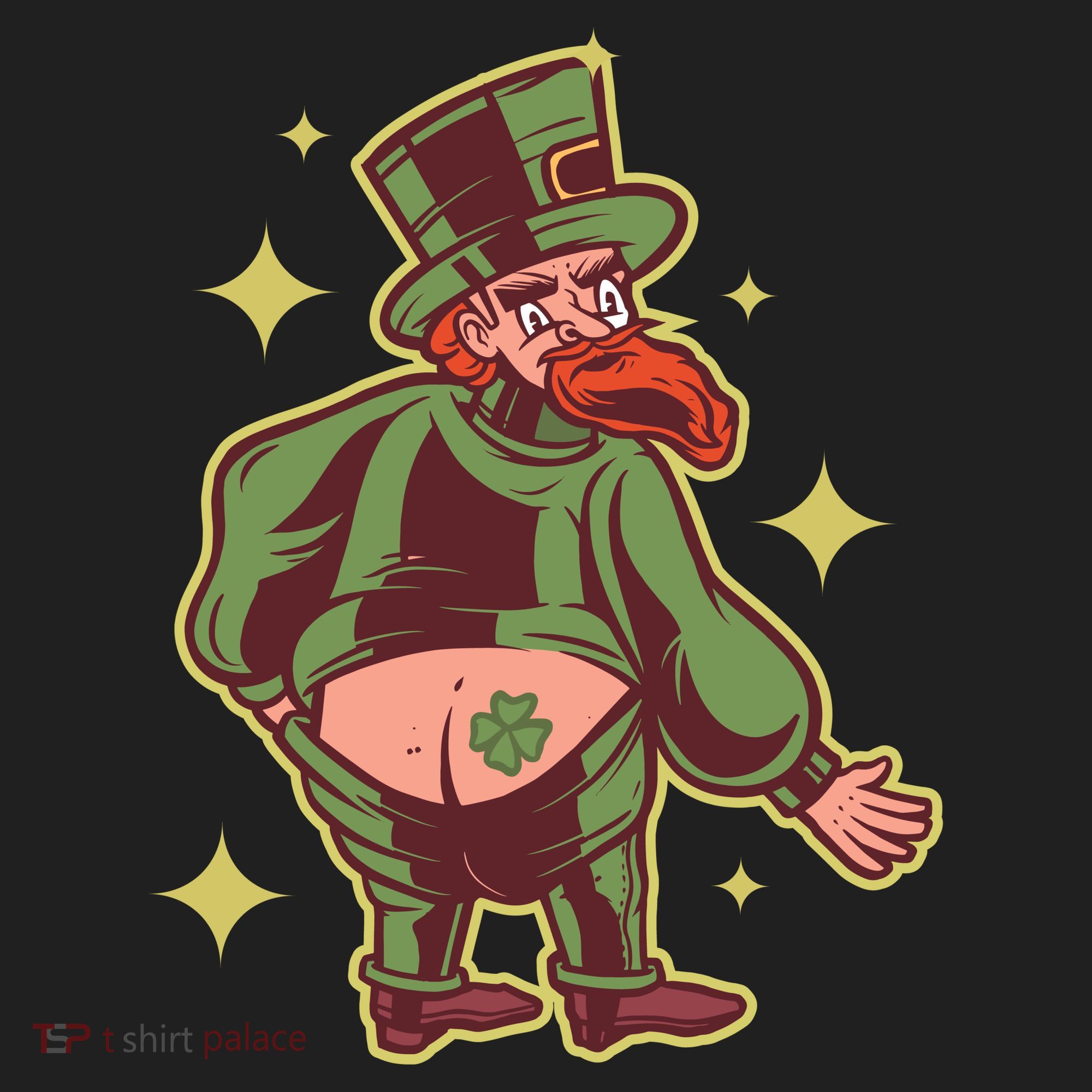 Funny Leprechaun Tattoo Beanie