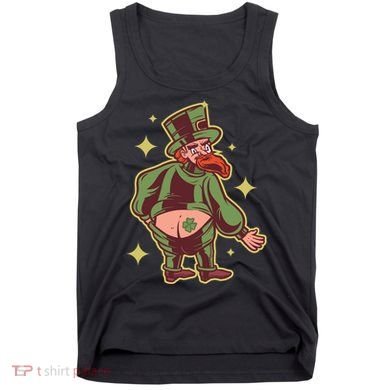 Funny Leprechaun Tattoo Tank Top