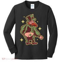 Funny Leprechaun Tattoo Kids Long Sleeve Shirt thumb 0