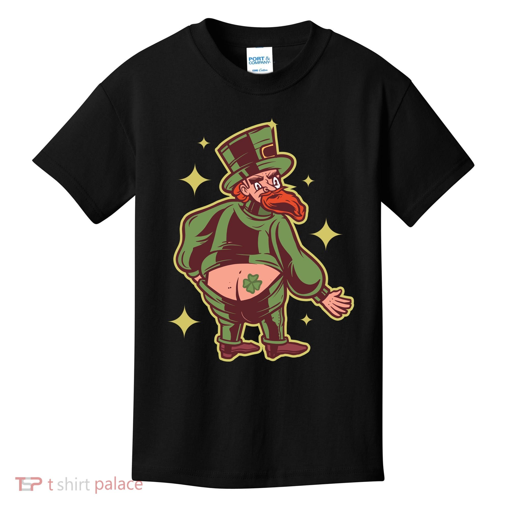 Funny Leprechaun Tattoo Kids T-Shirt