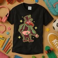 Funny Leprechaun Tattoo Kids T-Shirt thumb 3