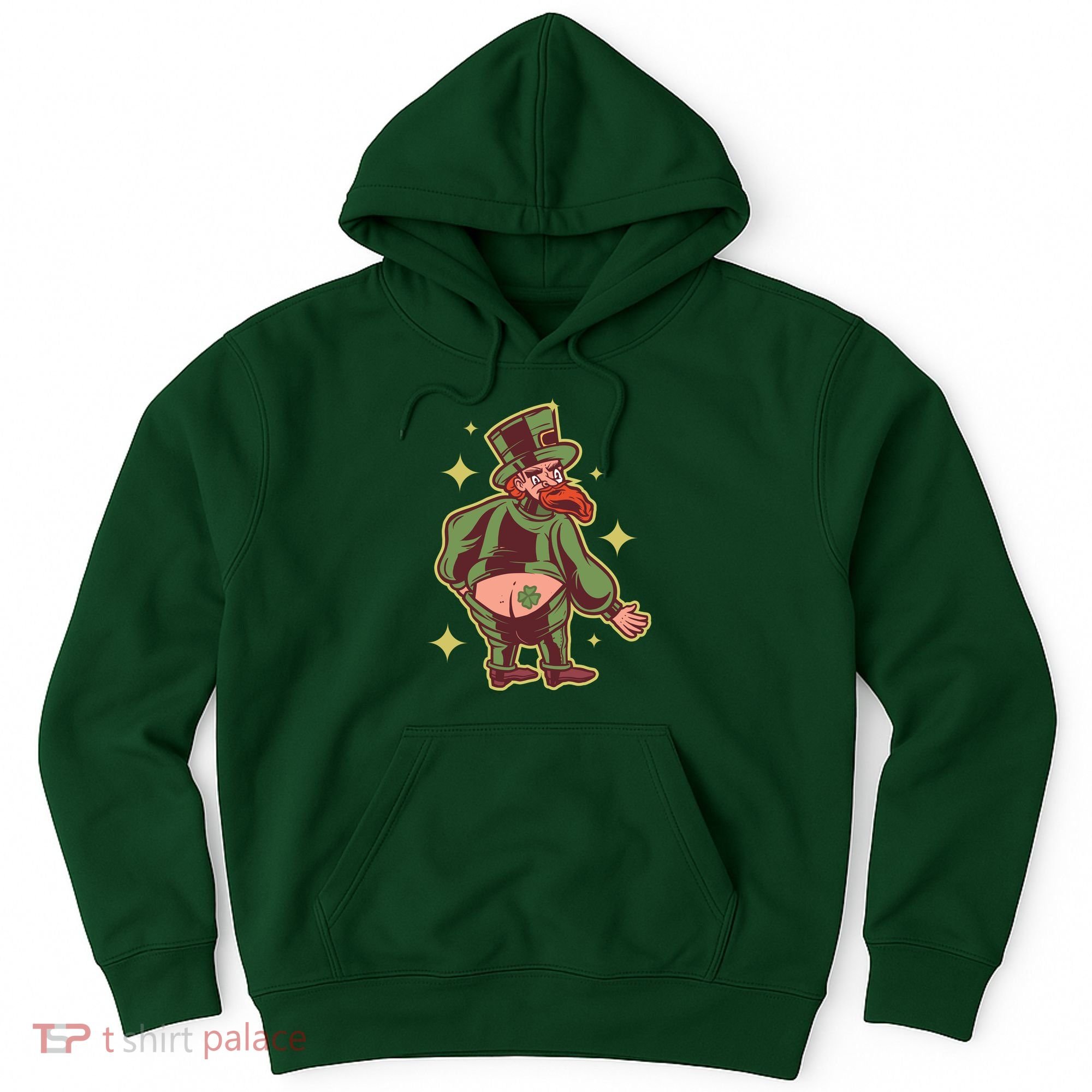 Funny Leprechaun Tattoo Hoodie
