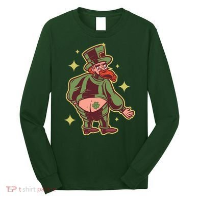 Funny Leprechaun Tattoo Long Sleeve Shirt