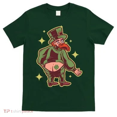 Funny Leprechaun Tattoo T-Shirt