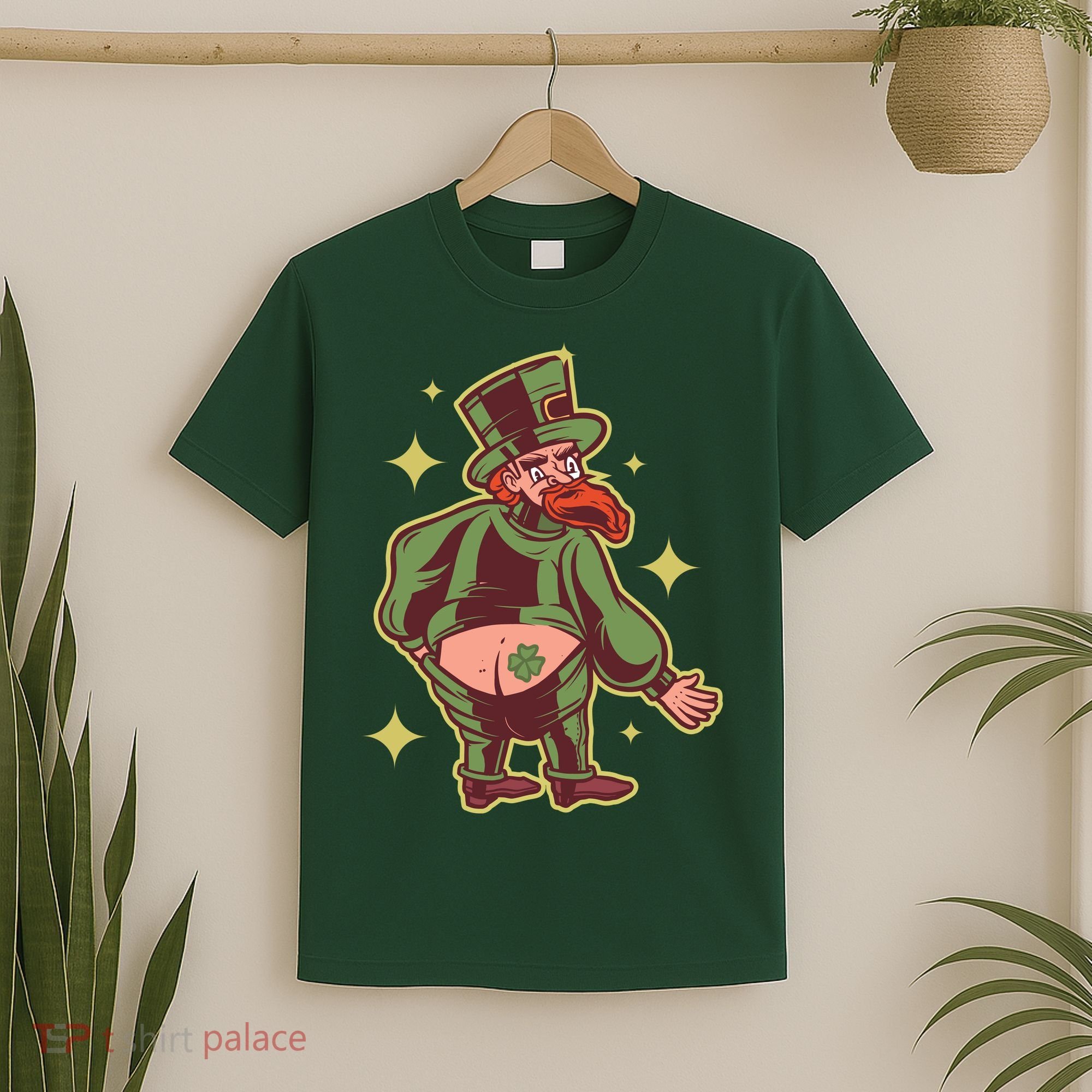 Funny Leprechaun Tattoo T-Shirt