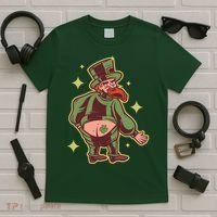 Funny Leprechaun Tattoo T-Shirt thumb 5
