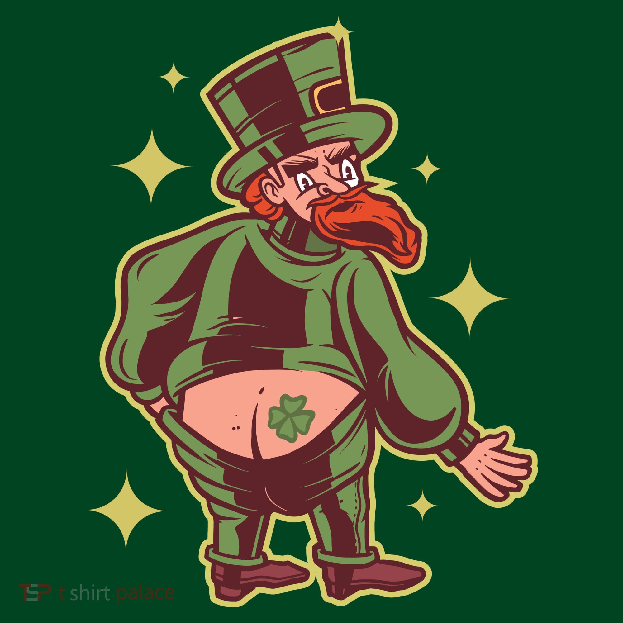 Funny Leprechaun Tattoo Visor