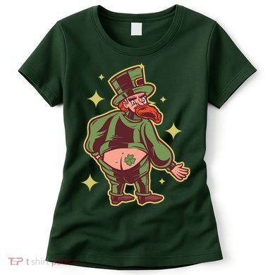 Funny Leprechaun Tattoo Women's T-Shirt
