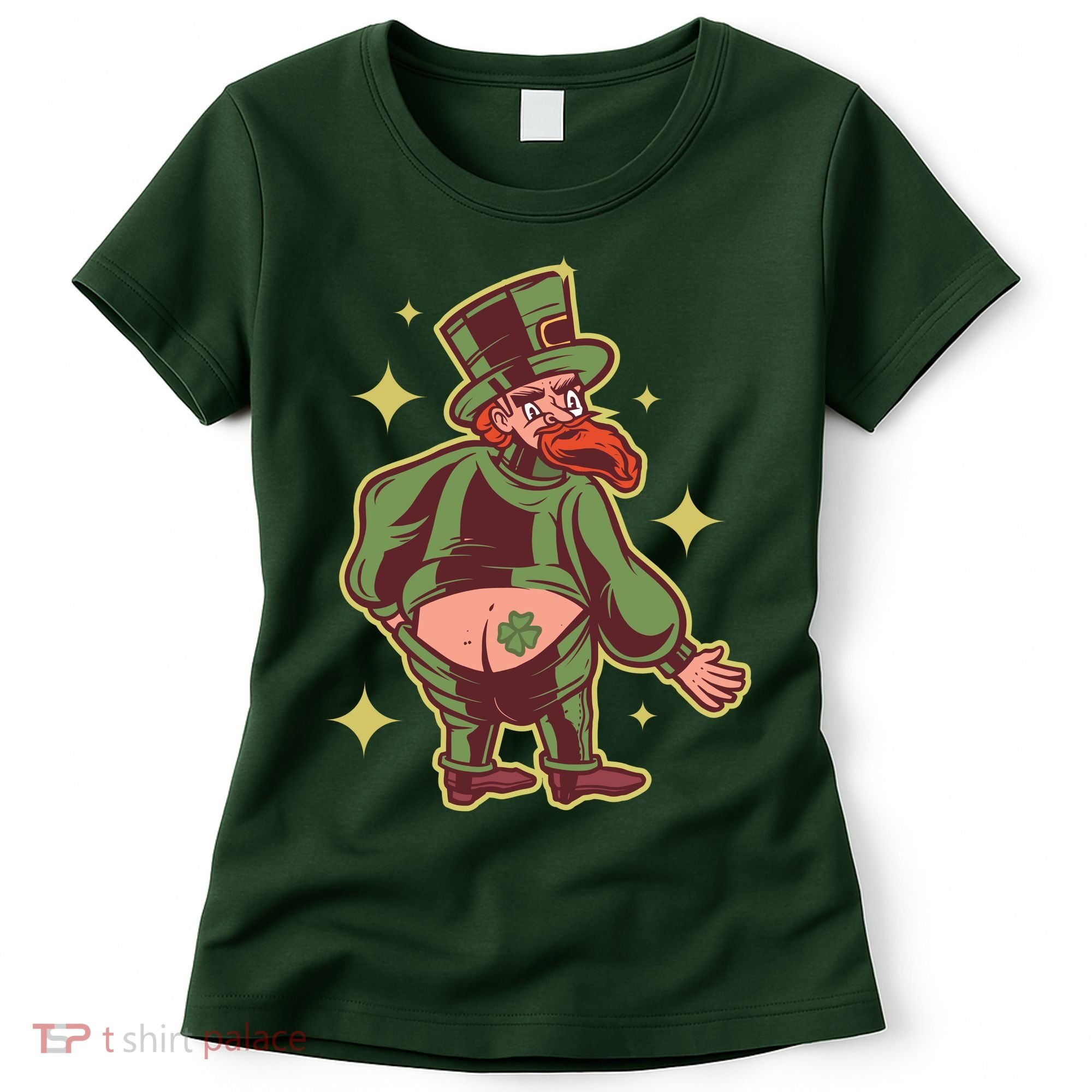 Funny Leprechaun Tattoo Women's T-Shirt